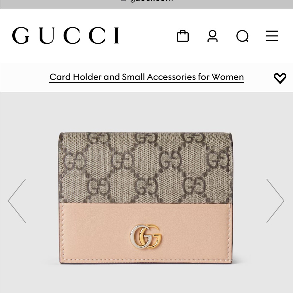 GG MARMONT CARD CASE (compact wallet)